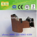 China lowest price wood- aluminium windows and profile, extrusion aluminium windows profile,